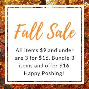 FALL SALE!!